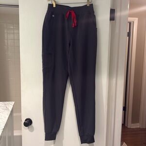 FIGS Technical Collection Grey Jogger Pants Womens S Tall Pockets